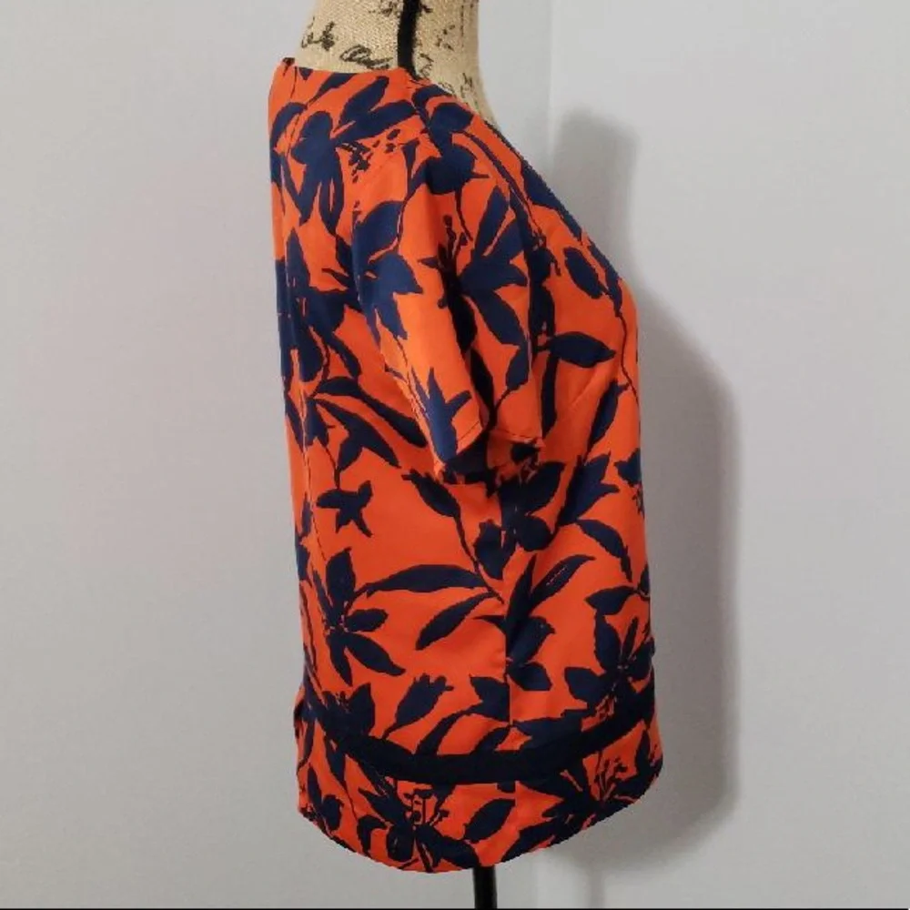 J. Crew Factory orange navy